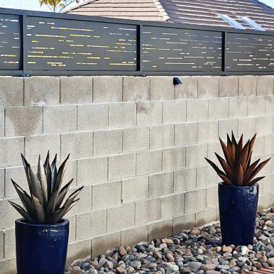 Modern Style Backyard Privacy Panels